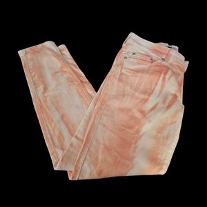 NWT Levis Women's‎ Pinkish And WhiteTie-Dye Jean Leggings Size 13/31